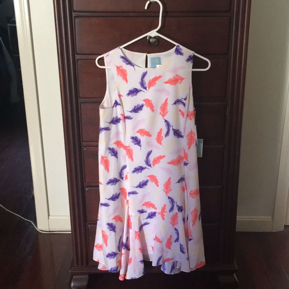 Brand new CeCe feather print dress